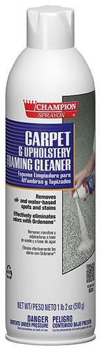 Champion 5148 Sprayon Carpet and Upholstery Foaming Cleaner, 18 oz Aerosol  (Pack of 12)